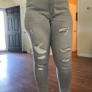 Charlotte Russe distressed jeans